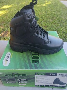 LiteFast Women's Tactical Boot - Black 8.5